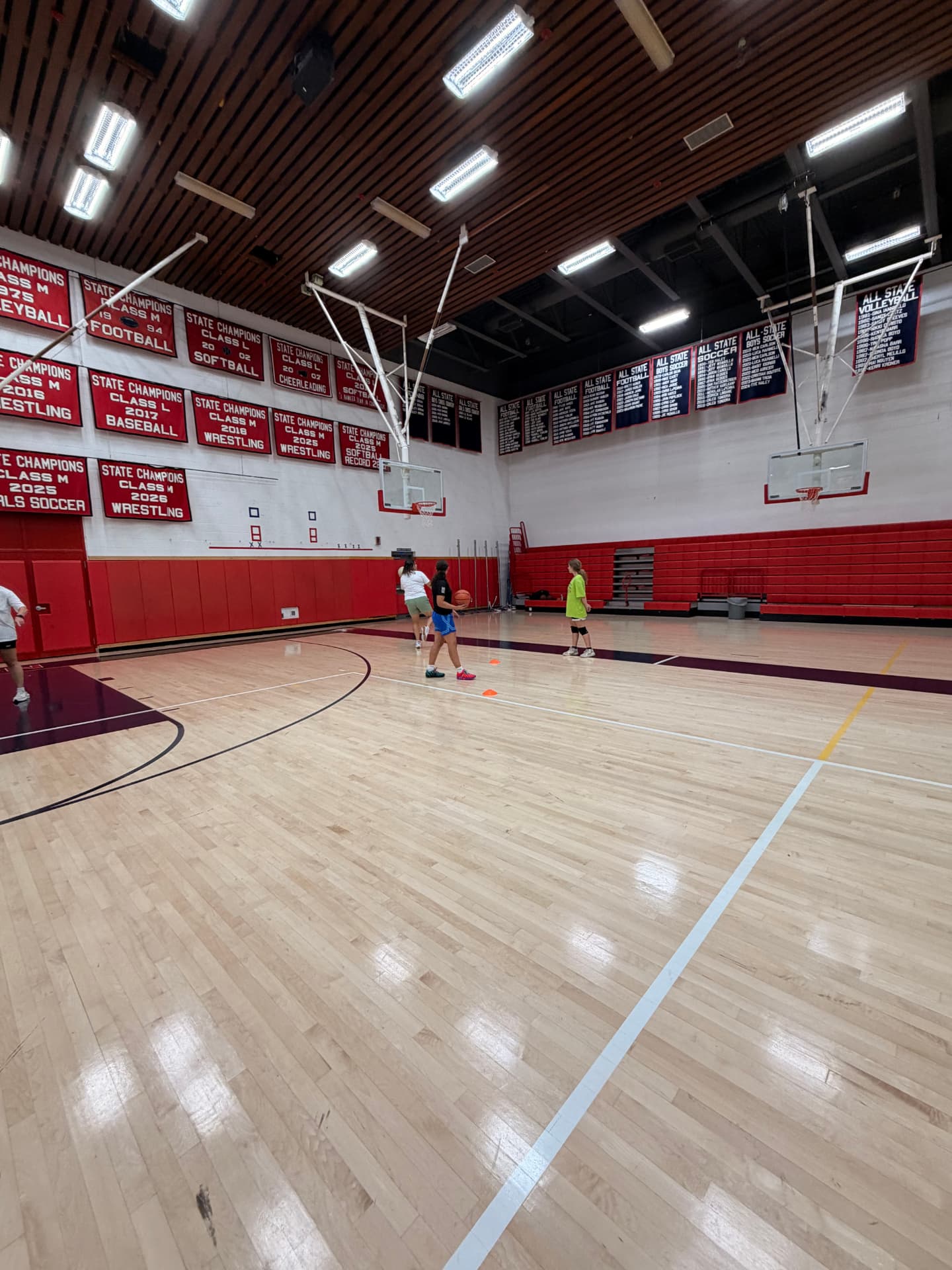 Open gym shooting session